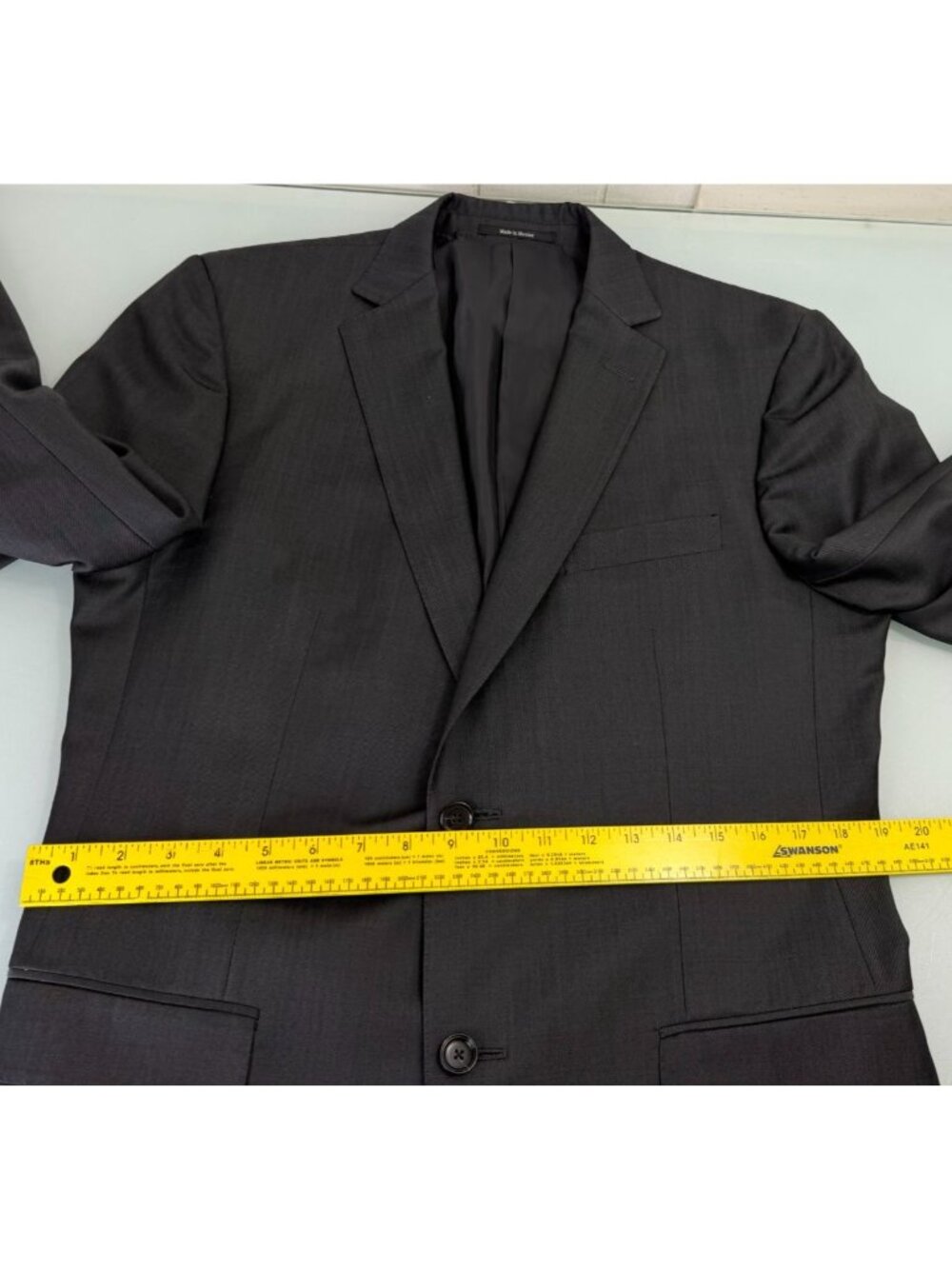 Z Zegna City Blazer US 40R Mohair Wool Blend Black Double Vent Two Button - Picture 8 of 11